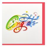 Quilled Card Congrats