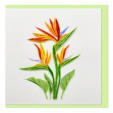 Quilled Card Bird of Paradise Flower