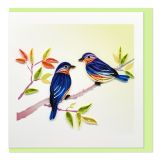 Quilled Card Two Birds In A Tree