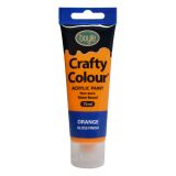Crafty Colour Acrylic Paint 75ml Orange