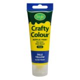 Crafty Colour Acrylic Paint 75ml Pale Yellow