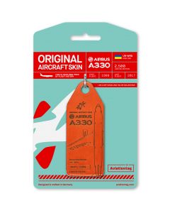 Aviationtag Airbus A330 Windrose - Red