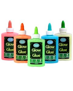 Glow in the Dark glue 147ml assorted colours