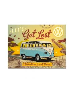 Nostalgic-Art Magnet Volkswagen Bulli Let's Get Lost
