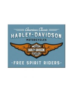 Nostalgic-Art Magnet Harley-Davidson Logo Blue