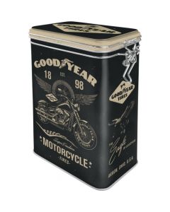 Nostalgic-Art Clip Top Tin Goodyear - Motorcycle