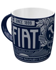 Nostalgic-Art Mug Fiat Since 1899 Logo Blue 