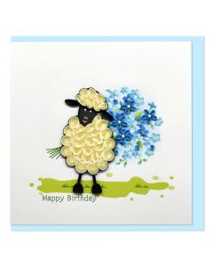 Quilled Card Happy Birthday Sheep