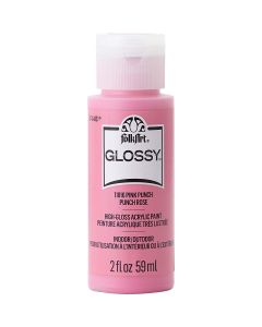 FolkArt Glossy Acrylic Paint 59ml Pink Punch
