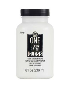 FolkArt One Décor Paint 236ml Gloss Wicked White