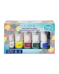 Leni Decorator Acrylics Sampler Pack 10 x 20ml